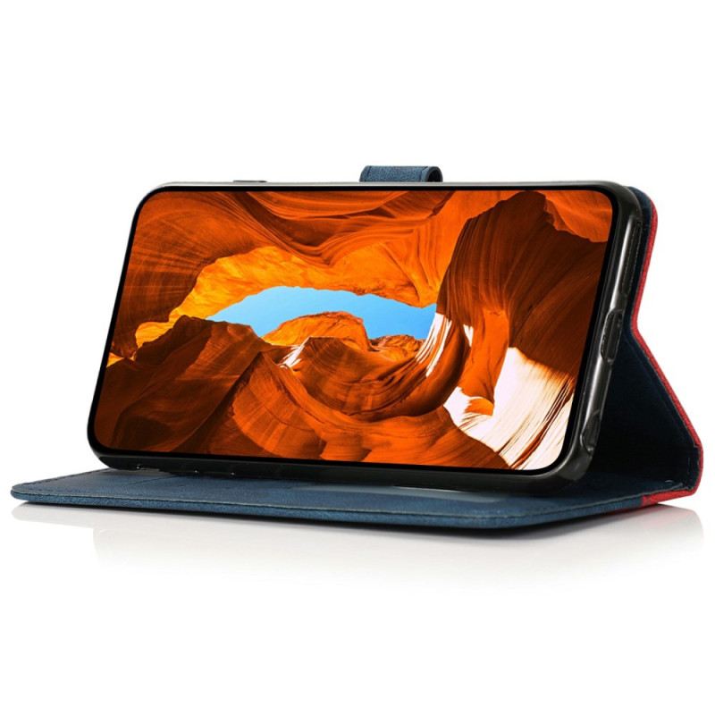 Bőrtok Oneplus 15 Kétszínű Dizájn