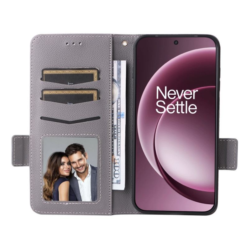 Bőrtok Oneplus 15 Műbőr Pánttal