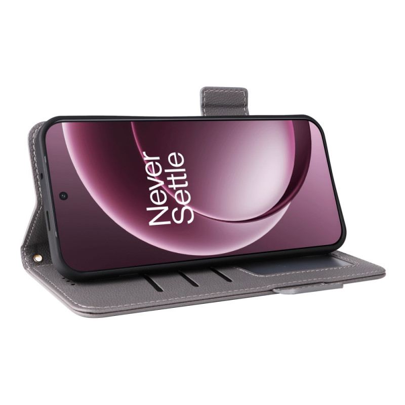 Bőrtok Oneplus 15 Műbőr Pánttal