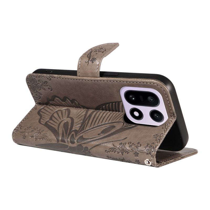 Bőrtok Oneplus 15 Pillangó Mintás