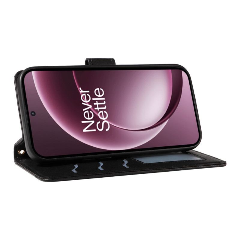 Bőrtok Oneplus 15 Steppelt Vállpánttal És Pánttal