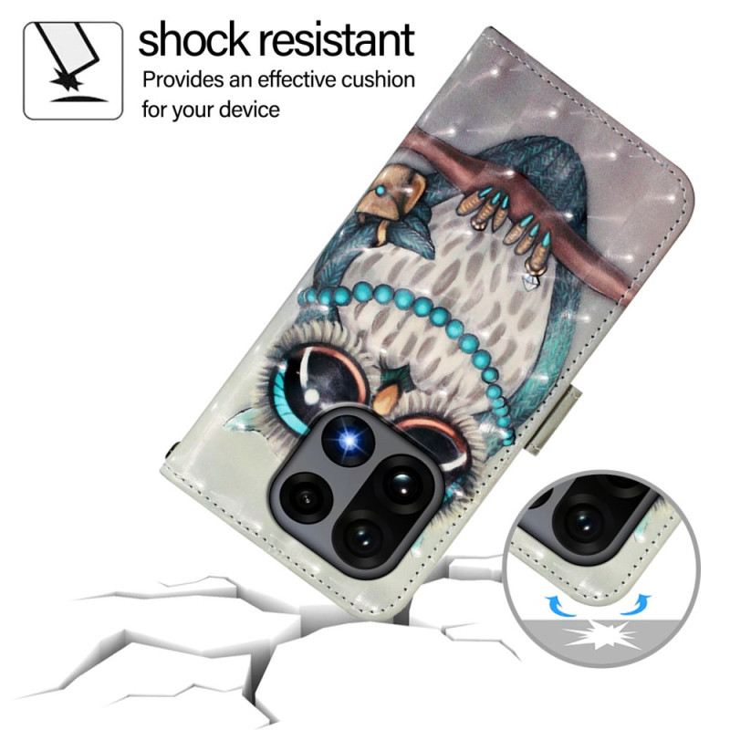 Bőrtok Oneplus 15 Szürke Bagoly