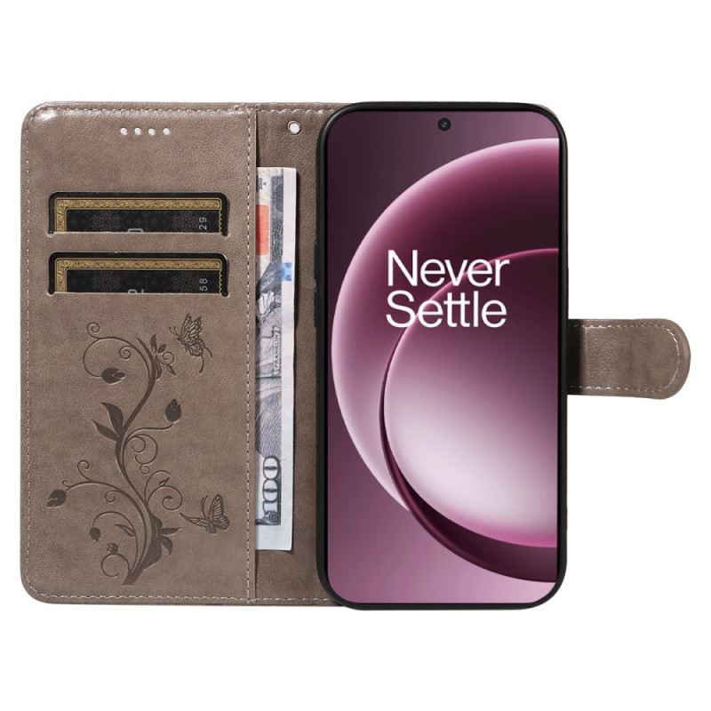 Bőrtok Oneplus 15 Virágmintás