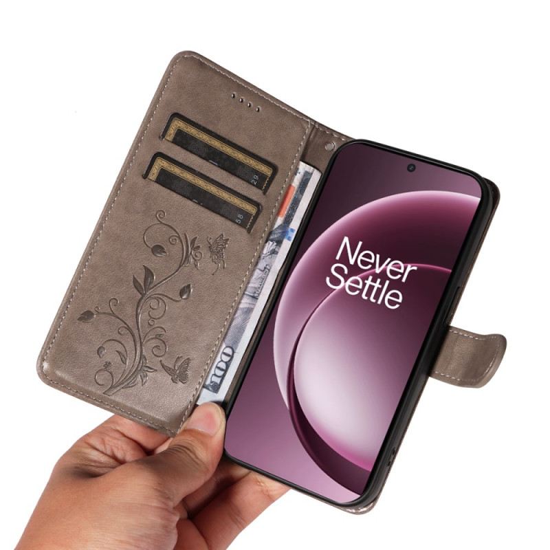 Bőrtok Oneplus 15 Virágmintás