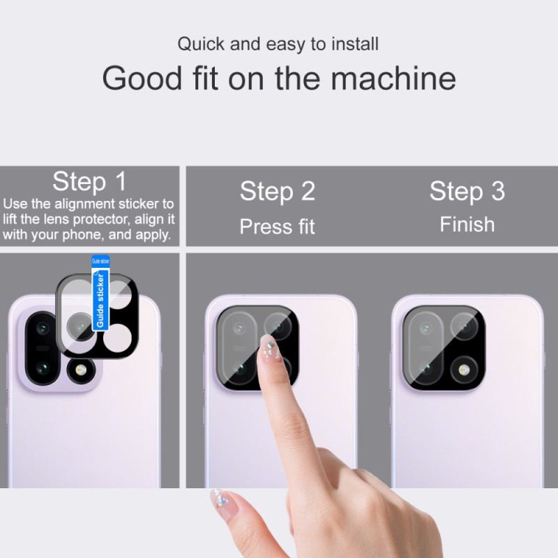 Edzett Üveg Lencsevédő Oneplus 15-höz (fekete Változat) Imak