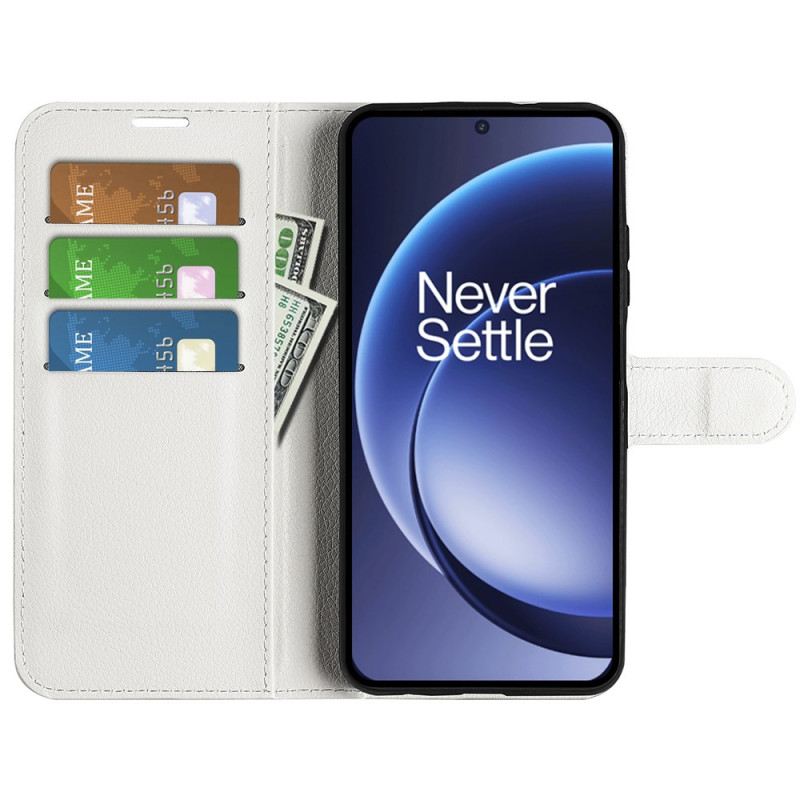 Fliptok Oneplus 15 Műbőr Licsi