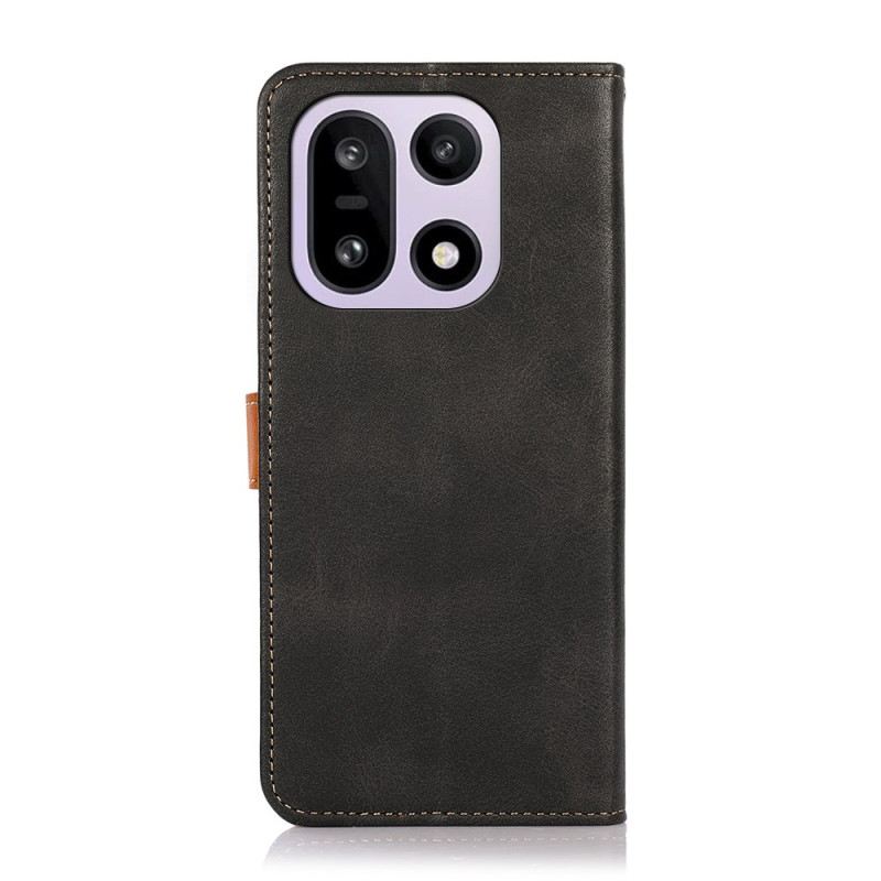 Kinyitható Bőrtok Oneplus 15 Khazneh Arany Csattal