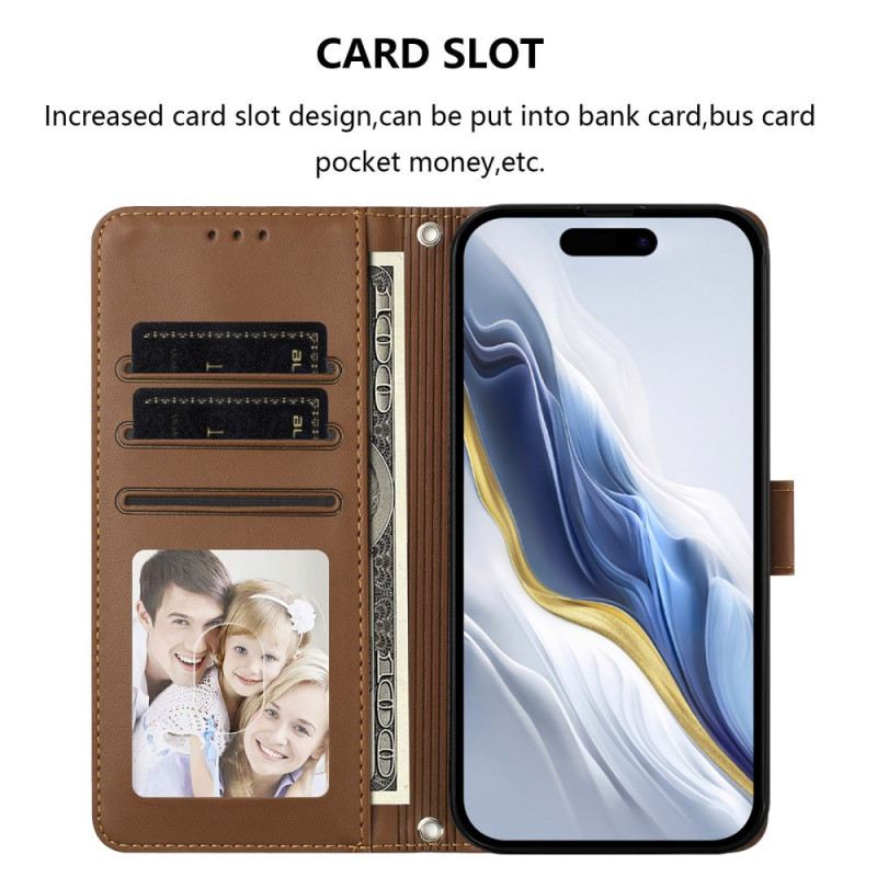 Kinyitható Bőrtok Oneplus 15 Kis Macska Pánttal