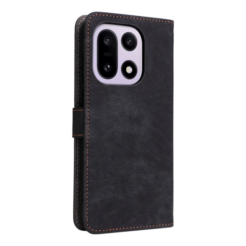 Kinyitható Bőrtok Oneplus 15 Velúrhatású Pánttal