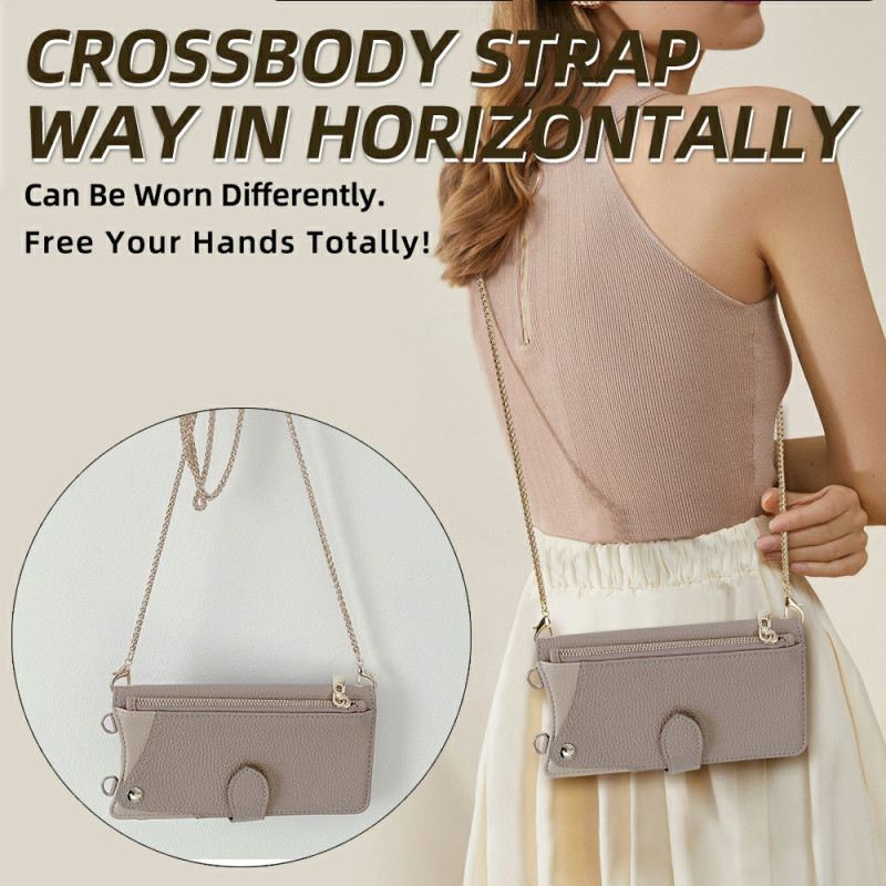 Kinyitható Tokok Oneplus 15 Pénztárca Láncos Vállpánttal