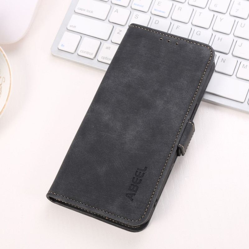 Bőrtok Xiaomi Redmi Note 13 Pro 4g Abeel Vintage Bőr Stílus