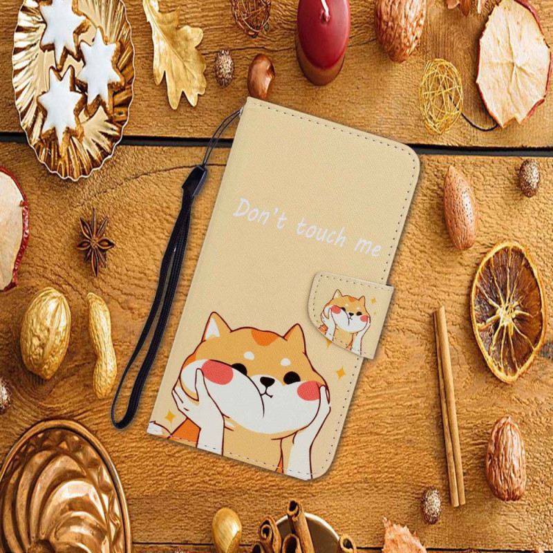 Bőrtok Xiaomi Redmi Note 13 Pro 4g Akita Minta Szíjjal