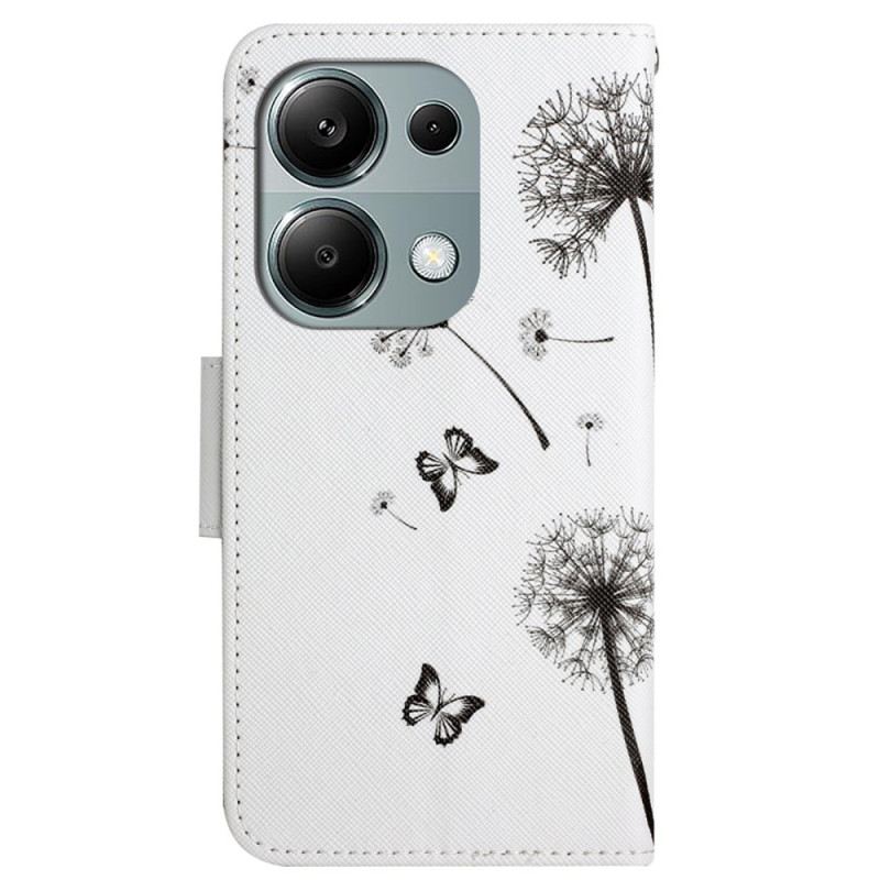 Bőrtok Xiaomi Redmi Note 13 Pro 4g Pitypang Szerelem Szíjjal