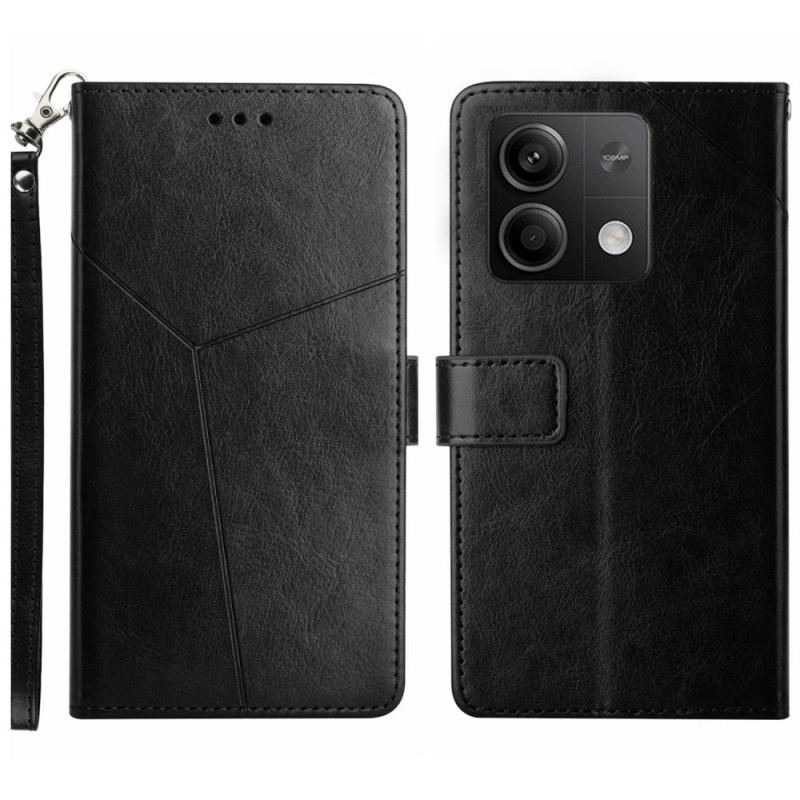 Bőrtok Xiaomi Redmi Note 13 Pro 4g Y Szíj Kialakítás