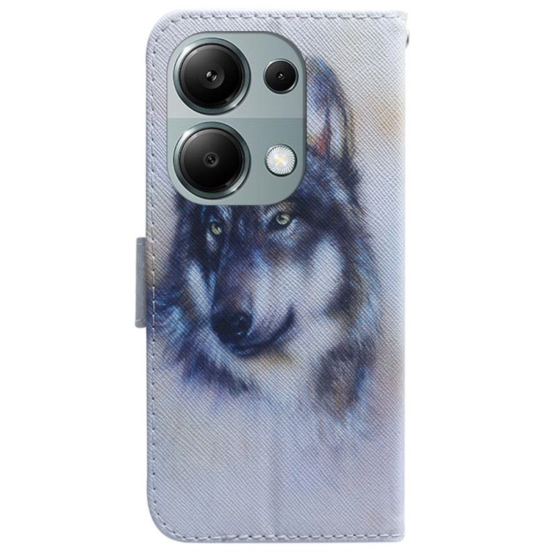 Fliptok Xiaomi Redmi Note 13 Pro 4g Akvarell Farkas