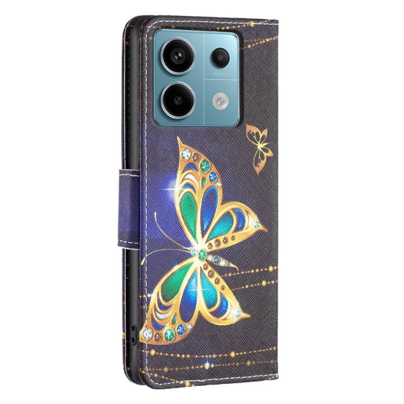 Fliptok Xiaomi Redmi Note 13 Pro 4g Pillangós Ékszerek