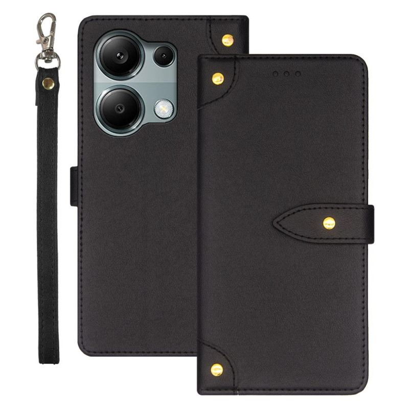 Kinyitható Tokok Xiaomi Redmi Note 13 Pro 4g Díszszegecs Idewei