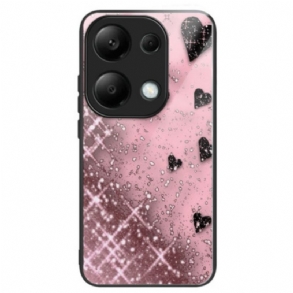 Mobiltelefon Tokok Xiaomi Redmi Note 13 Pro 4g Pink Love Tempered Glass