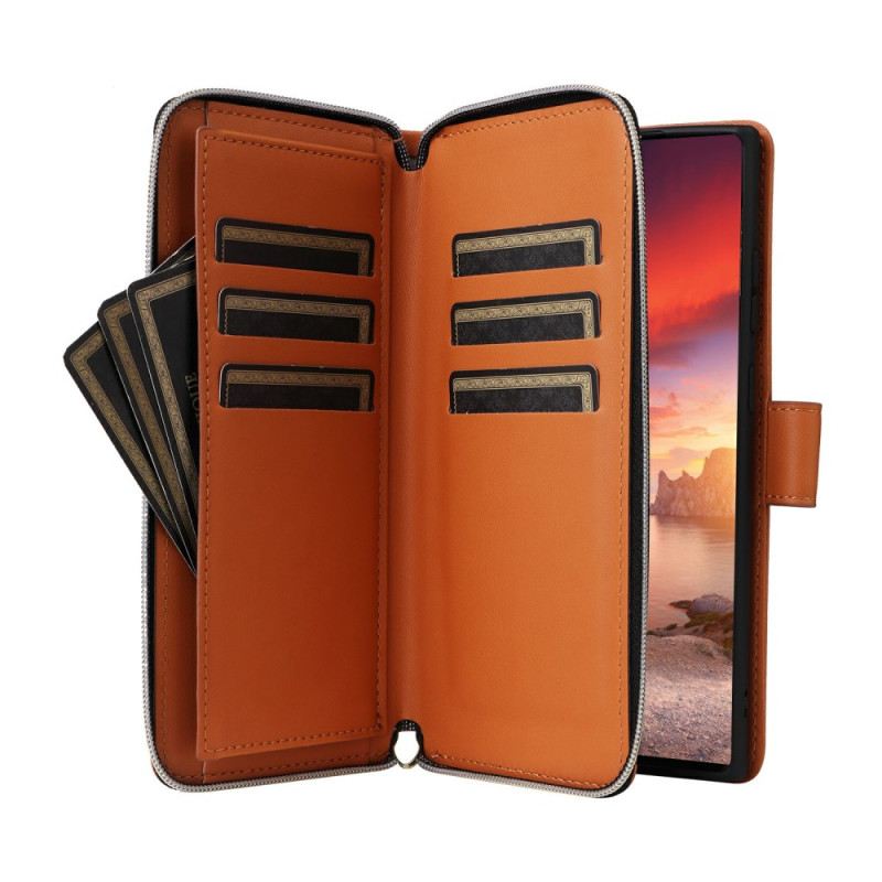 Bőrtok Samsung Galaxy S25 Ultra 5g 9 Kártyatartós Pánttal