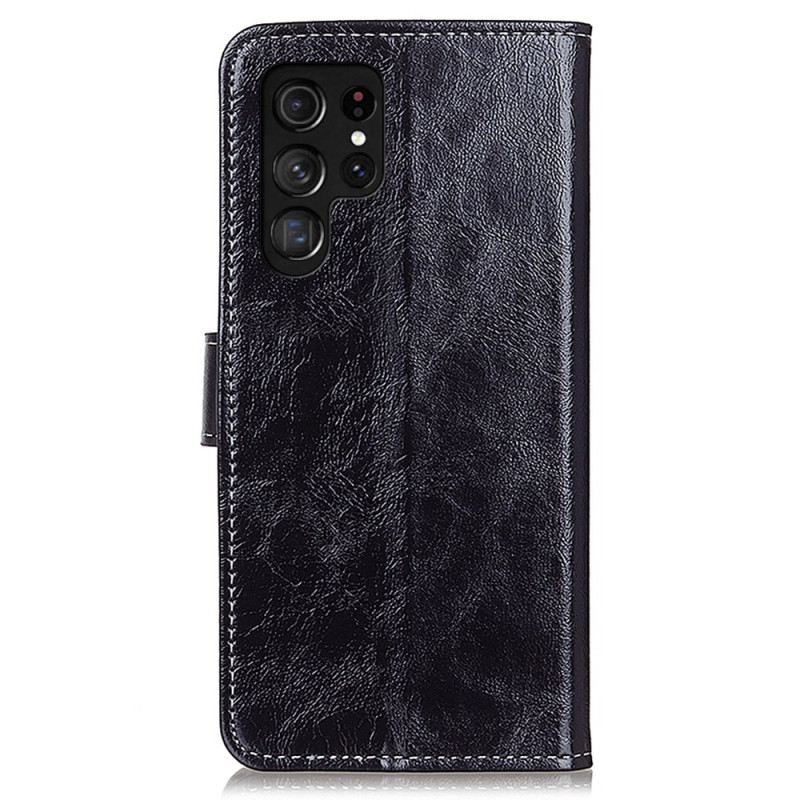 Bőrtok Samsung Galaxy S25 Ultra 5g Fényes Műbőr