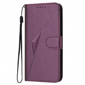 Bőrtok Samsung Galaxy S25 Ultra 5g Háromszög Alakú Minta