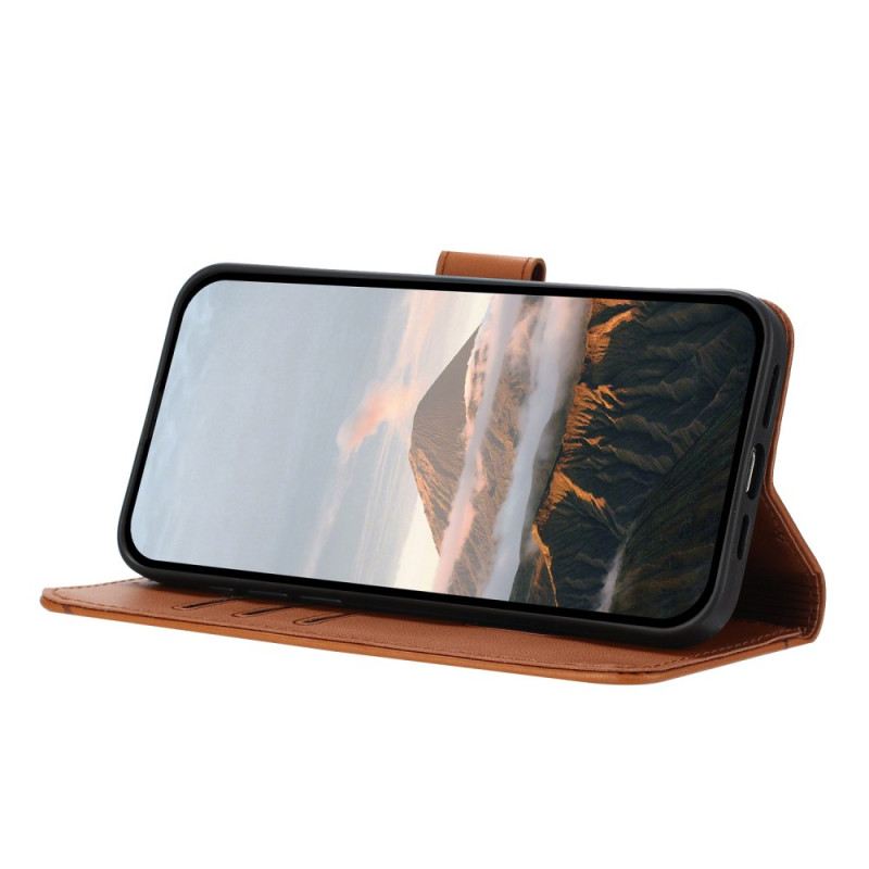 Bőrtok Samsung Galaxy S25 Ultra 5g Háromszög Alakú Minta