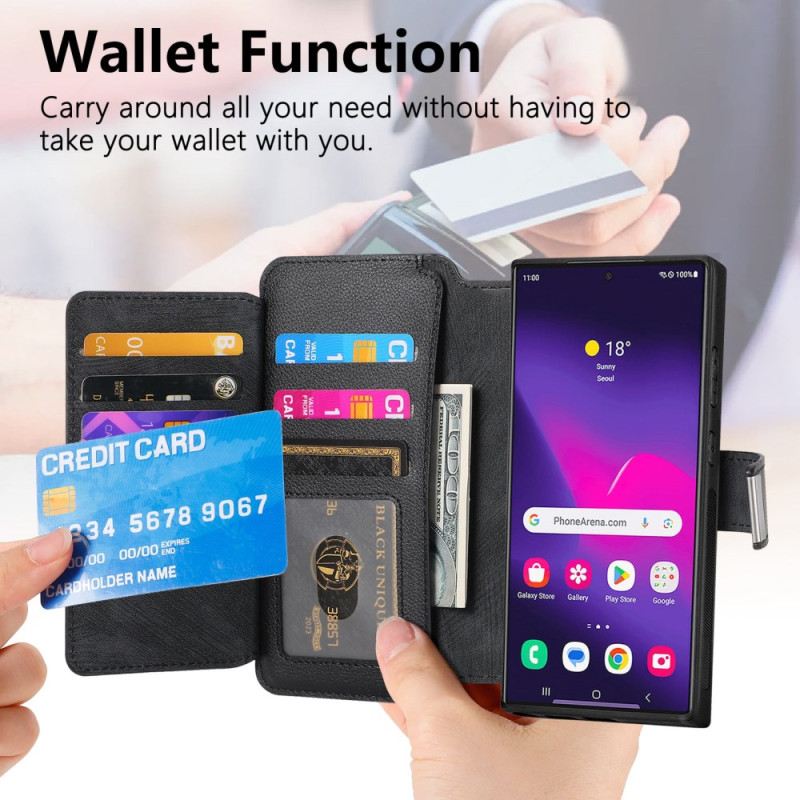 Bőrtok Samsung Galaxy S25 Ultra 5g Levehető Mágneses Tok