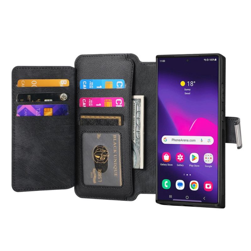 Bőrtok Samsung Galaxy S25 Ultra 5g Levehető Mágneses Tok