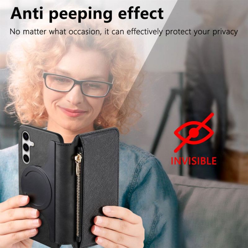 Bőrtok Samsung Galaxy S25 Ultra 5g Pénztárca Levehető Tokkal