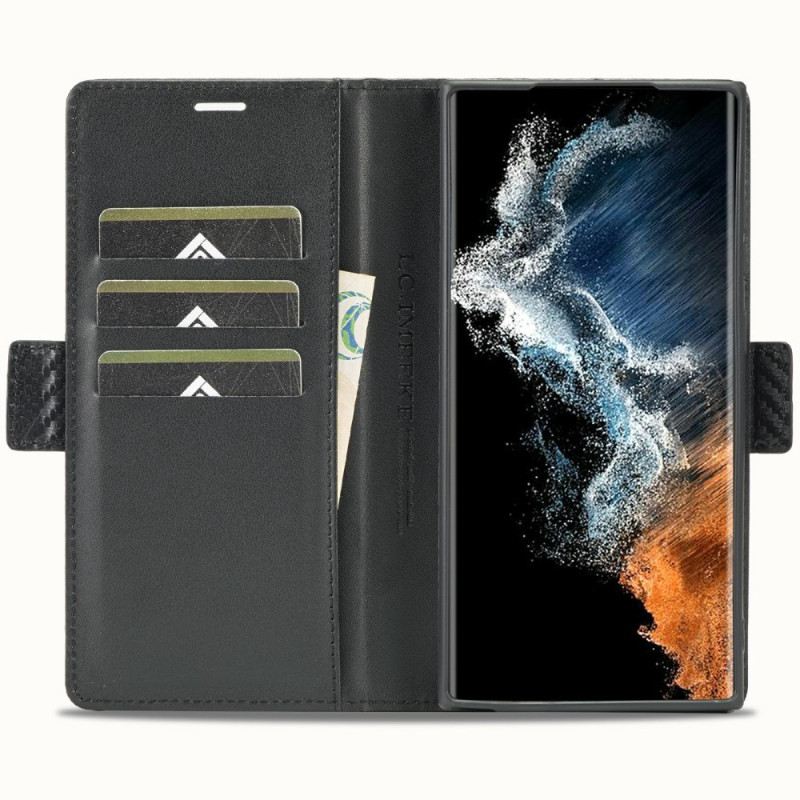 Bőrtok Samsung Galaxy S25 Ultra 5g Szénszálas Lc.imeeke