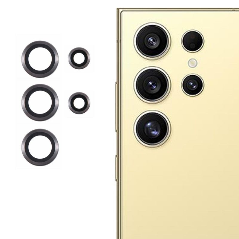 Fém Lencsevédő Samsung Galaxy S25 Ultra 5g Készülékhez Galvanizált És Edzett Üveg