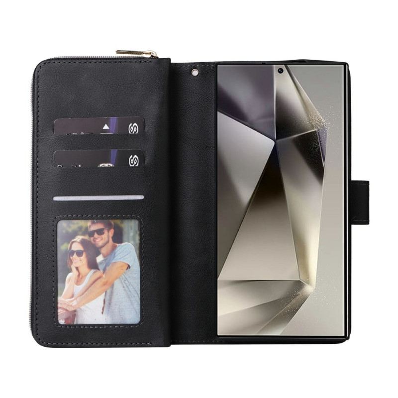 Fliptok Samsung Galaxy S25 Ultra 5g Cipzáras És Pántos Tok