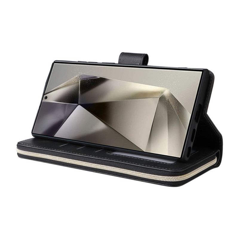 Fliptok Samsung Galaxy S25 Ultra 5g Cipzáras És Pántos Tok