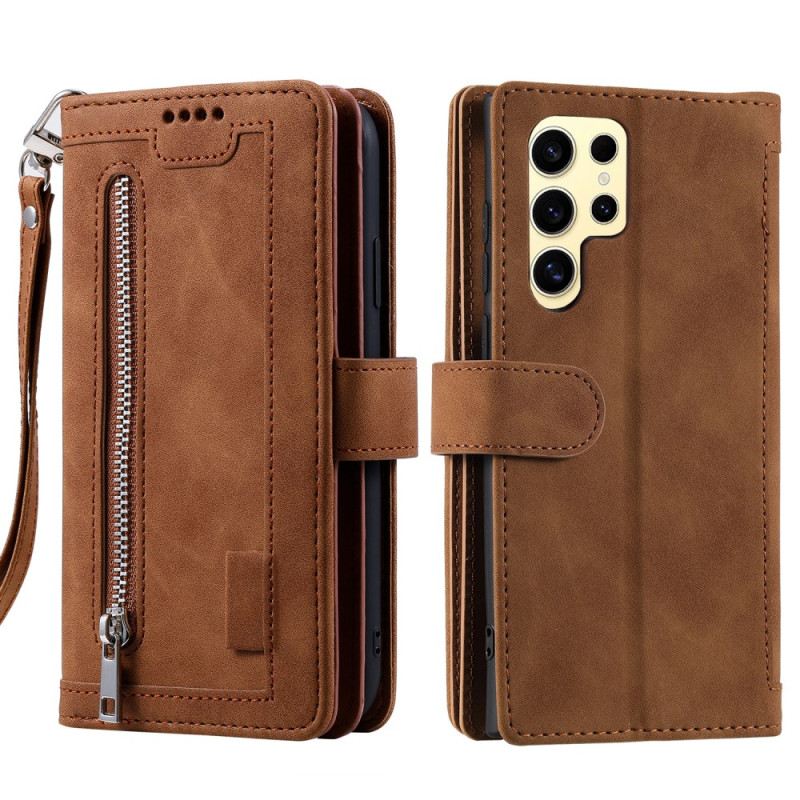 Fliptok Samsung Galaxy S25 Ultra 5g Cipzáras Pénztárca