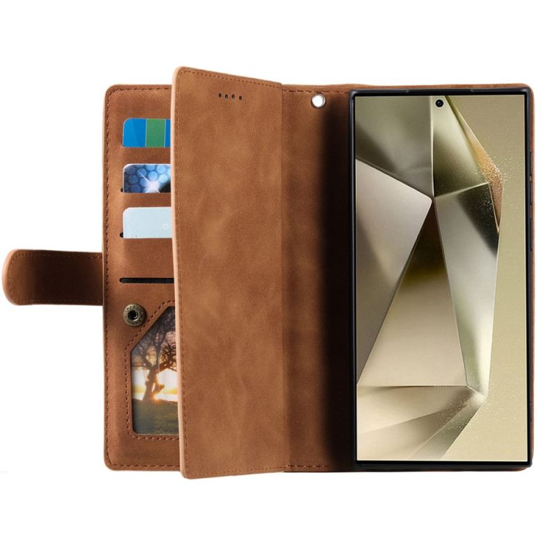 Fliptok Samsung Galaxy S25 Ultra 5g Cipzáras Pénztárca