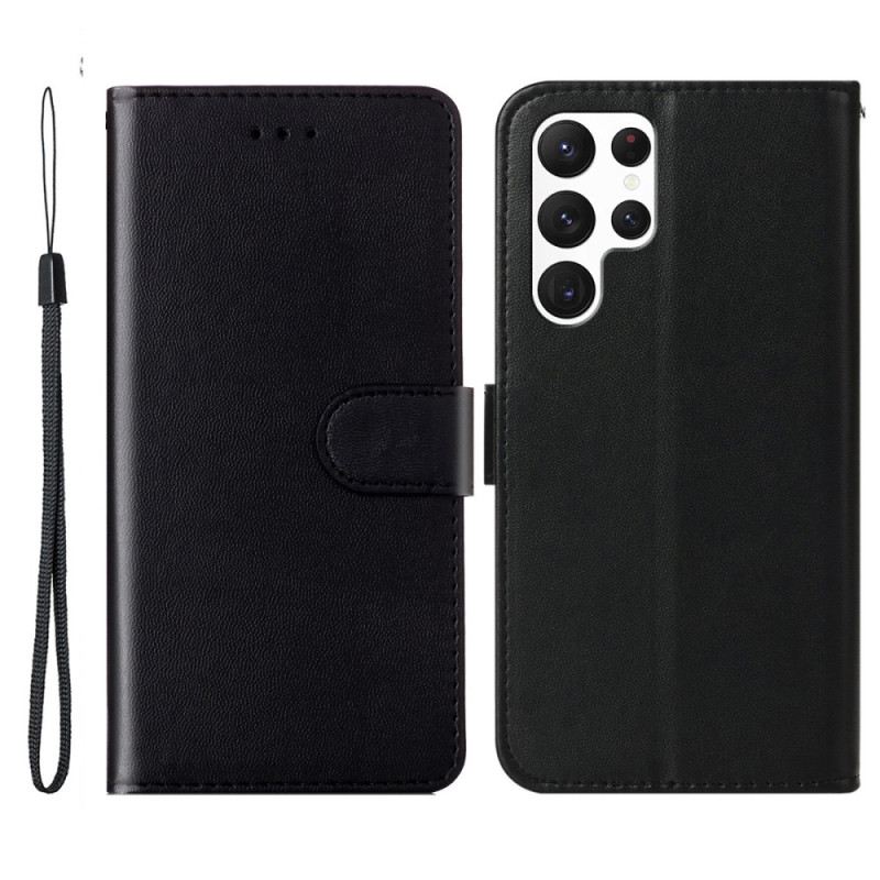 Fliptok Samsung Galaxy S25 Ultra 5g Egyszínű Műbőr