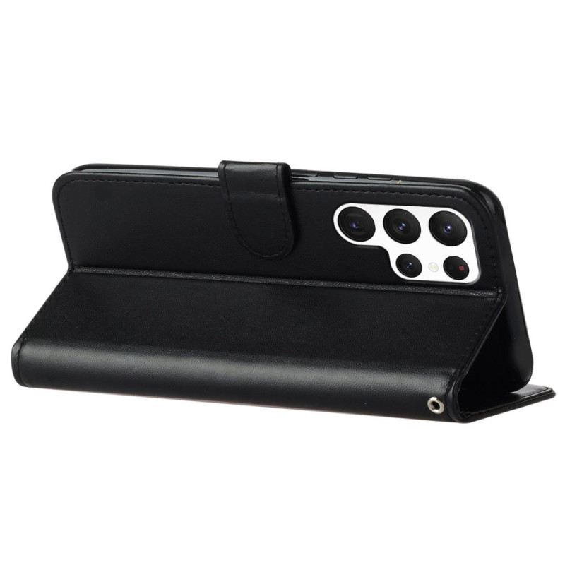 Fliptok Samsung Galaxy S25 Ultra 5g Egyszínű Műbőr