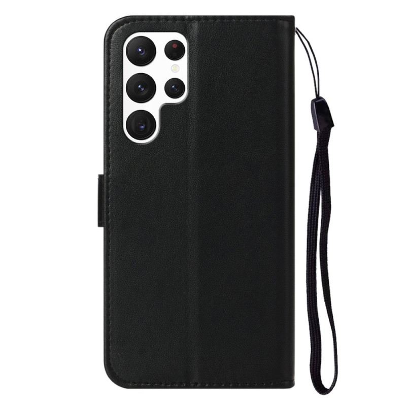 Fliptok Samsung Galaxy S25 Ultra 5g Egyszínű Műbőr