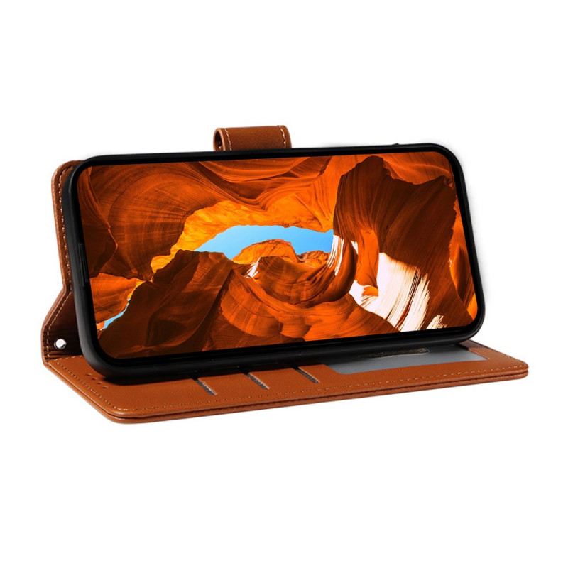 Fliptok Samsung Galaxy S25 Ultra 5g Rfid Bőr Pénztárca Pánttal