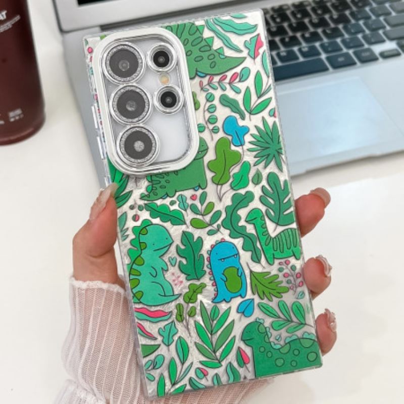 Hülle Für Samsung Galaxy S25 Ultra 5g Lustige Dinosaurier Mit Linsenschutz