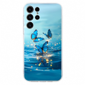 Hülle Samsung Galaxy S25 Ultra 5g Blaue Schmetterlinge