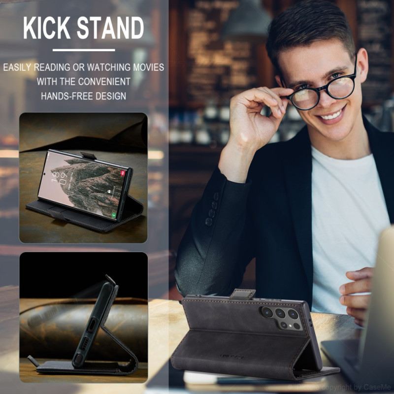 Kinyitható Tokok Samsung Galaxy S25 Ultra 5g Velúr Hatású Caseme