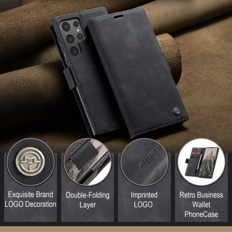 Kinyitható Tokok Samsung Galaxy S25 Ultra 5g Velúr Hatású Caseme