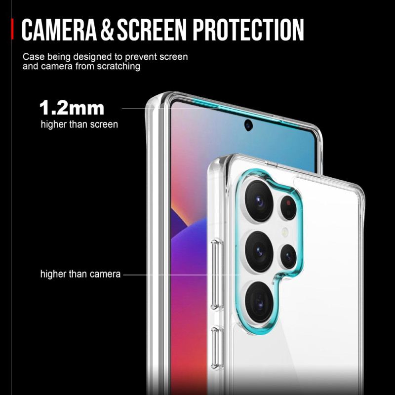 Mobiltelefon Tokok Samsung Galaxy S25 Ultra 5g Átlátszó Fúziós Üveg