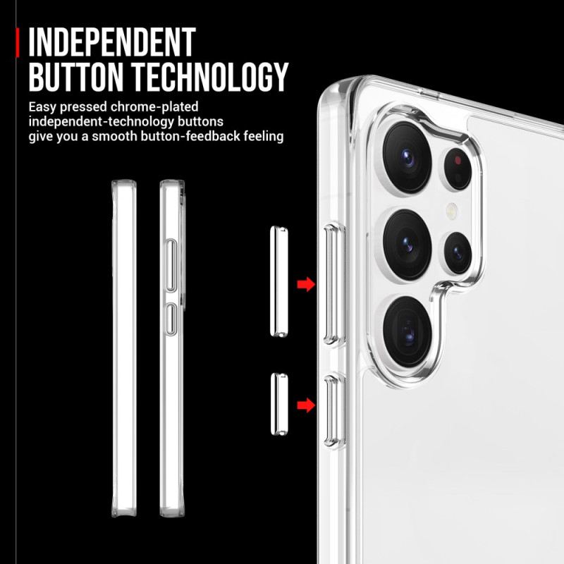 Mobiltelefon Tokok Samsung Galaxy S25 Ultra 5g Átlátszó Fúziós Üveg