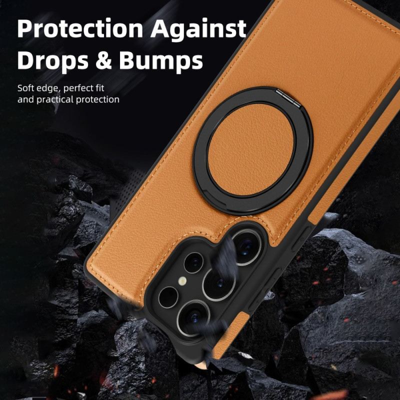 Mobiltelefon Tokok Samsung Galaxy S25 Ultra 5g Mágneses Forgó Állvánnyal