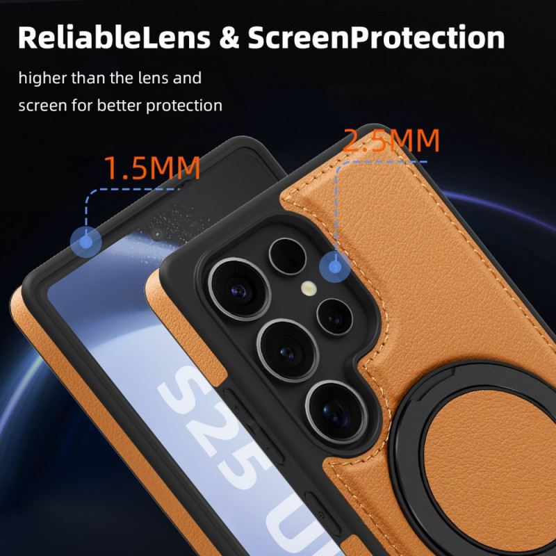 Mobiltelefon Tokok Samsung Galaxy S25 Ultra 5g Mágneses Forgó Állvánnyal