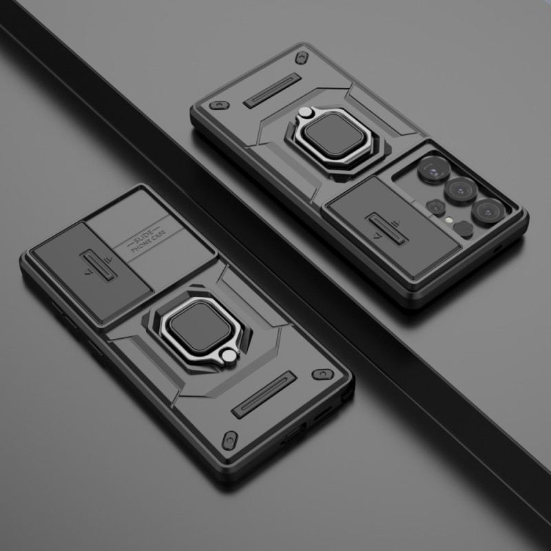 Mobiltelefon Tokok Samsung Galaxy S25 Ultra 5g Tartós Gyűrű Lencsevédővel