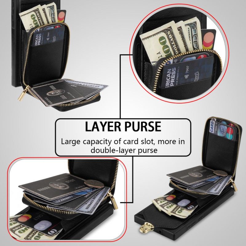 Tok Samsung Galaxy S25 Ultra 5g Cipzáras És Vállpántos Pénztárca