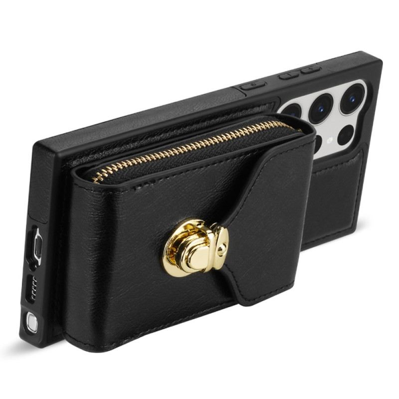 Tok Samsung Galaxy S25 Ultra 5g Cipzáras És Vállpántos Pénztárca